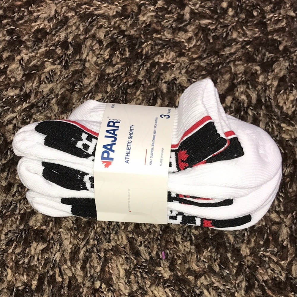 Pajar Mens Athletic Shorty 3pk Socks NWT